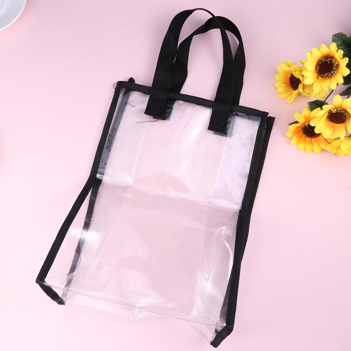 Waterproof Clear Handbag Exquisite Workmanship Transparent Tote Bag Large Capacity Easy Clean Women Fashion Clear Bag