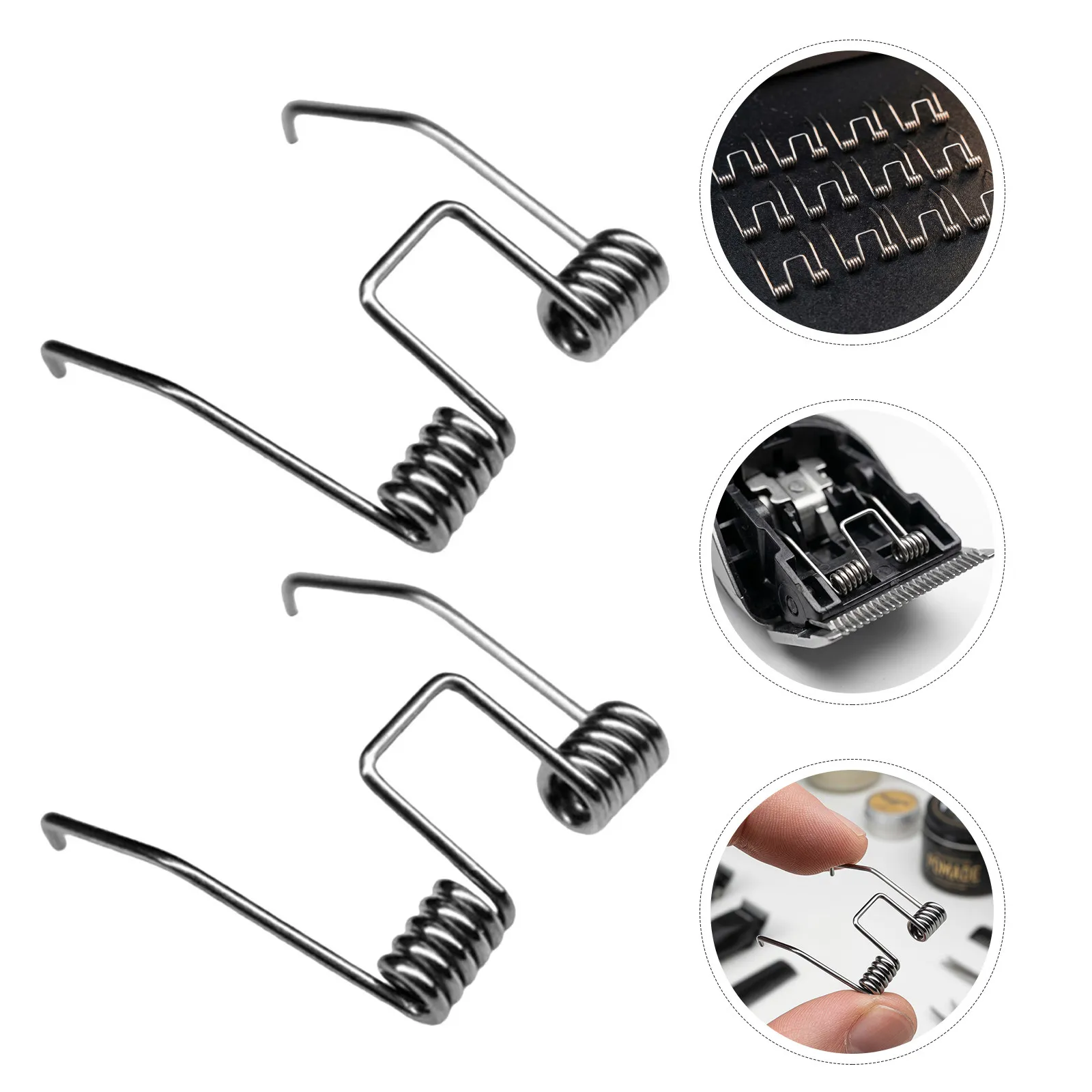 12Pcs Hair Clipper Spring Stainless Steel Replacement Universal Compatible Trimmer Spring for Barber Shop Home Hair Cutting