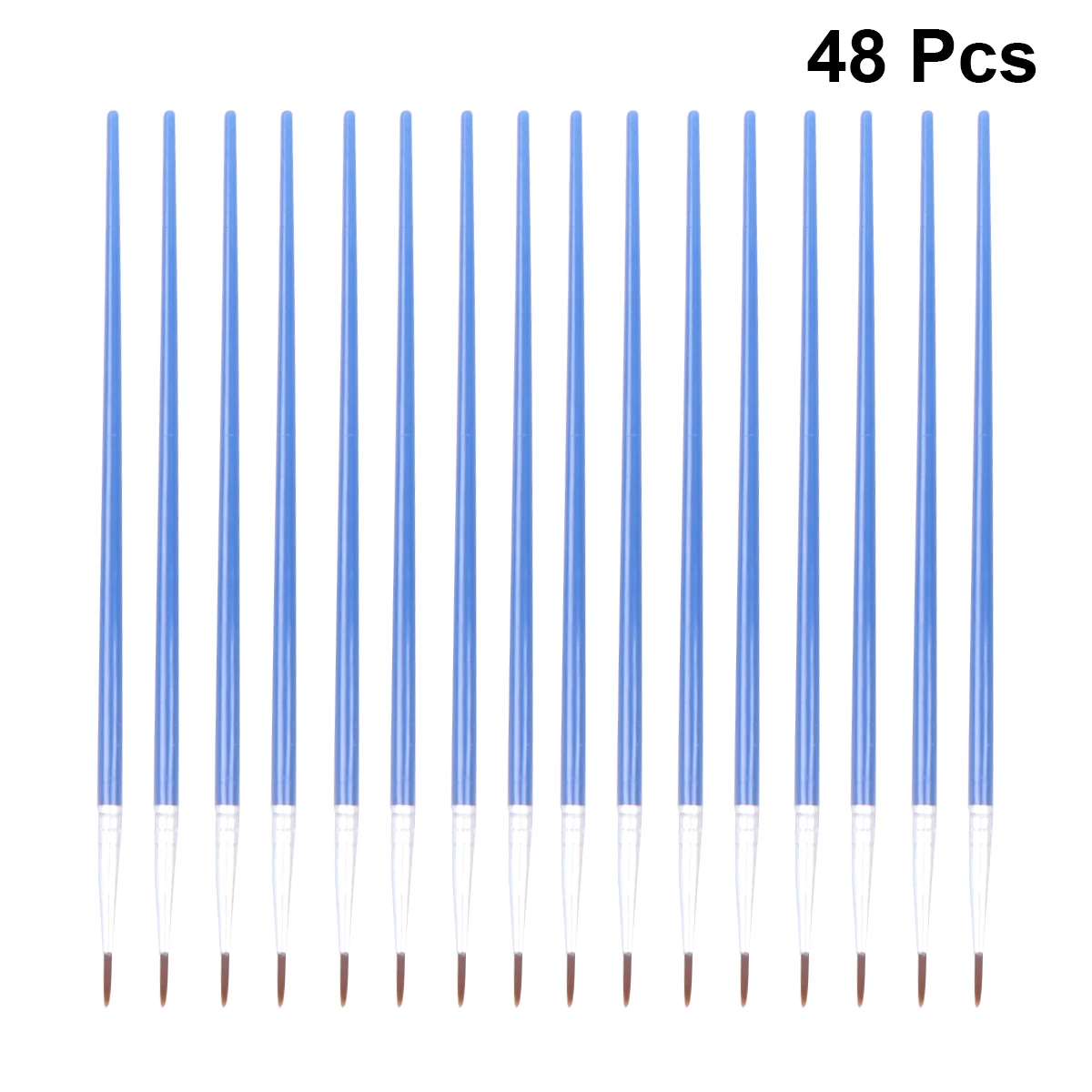 48 Buah Miniatur Rambut Nilon Detail Halus Kuas Cat