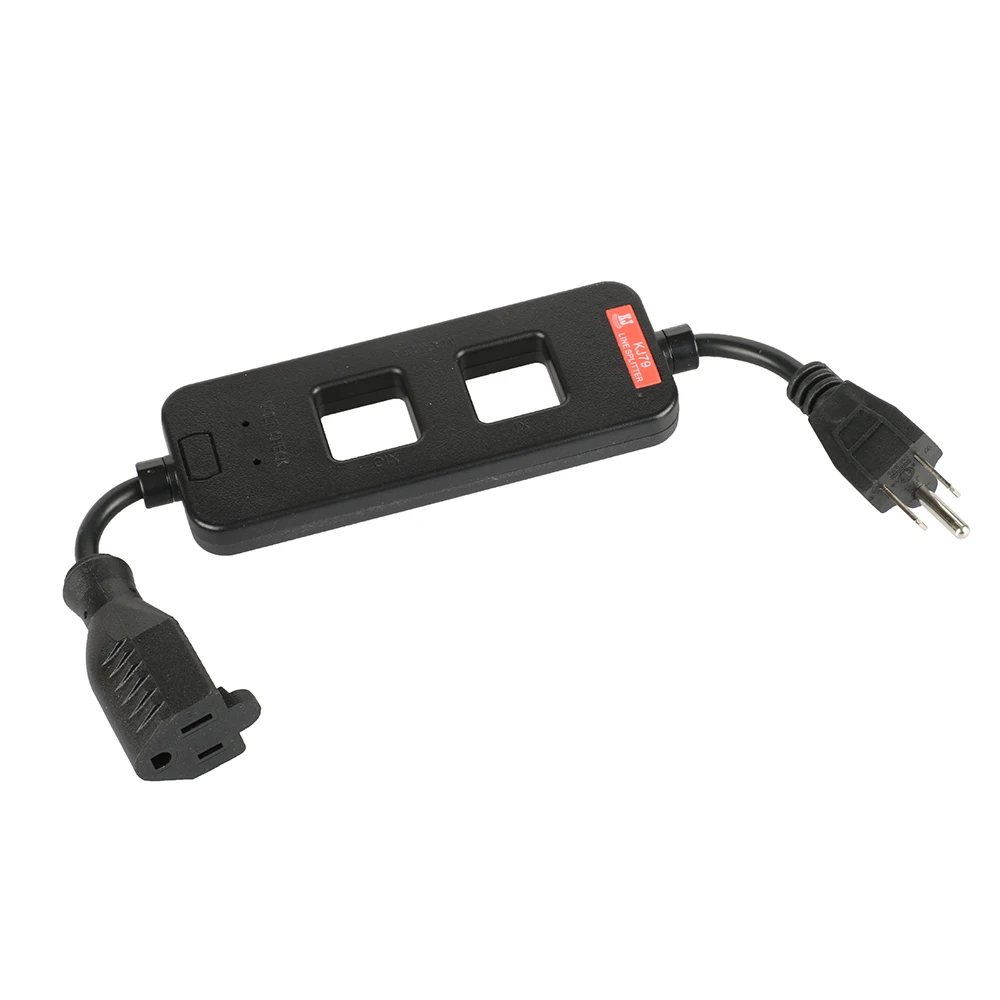 Neuer US/AU/EU-Leitungssplitter der KJ79-Serie 1X/10X, 15A MAX mit Spannungsprüferloch – Detail 2