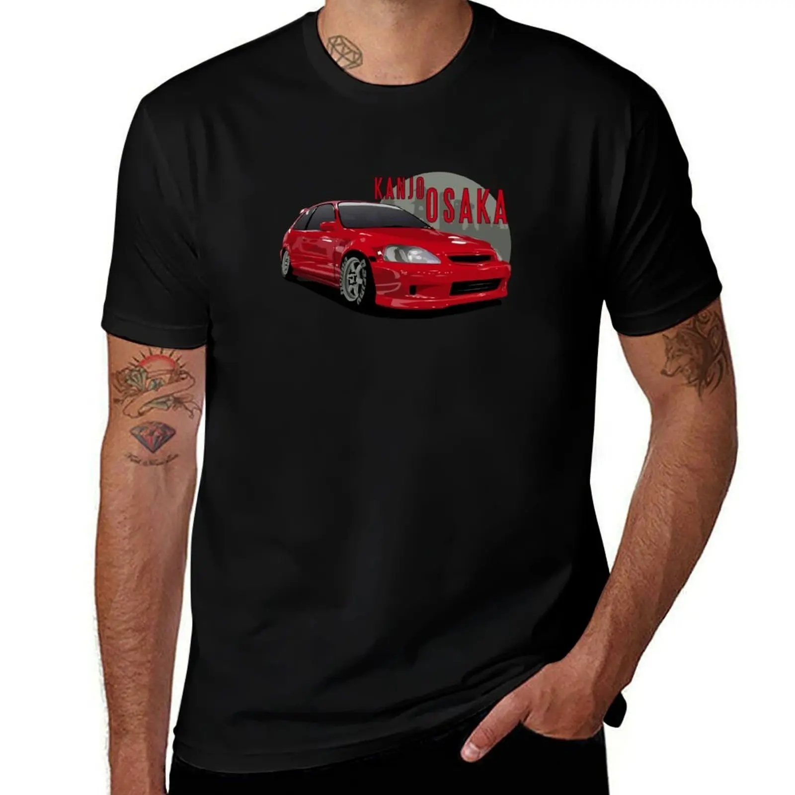 Kanjo Osaka Racer Hatch T-Shirt man t shirt cotton T-Shirt