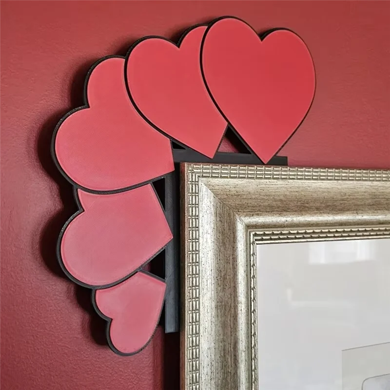 A11E-New عيد الحب إطار باب خشبي باب ركن الديكور حفلات المنزل المشهد تخطيط غرفة المعيشة