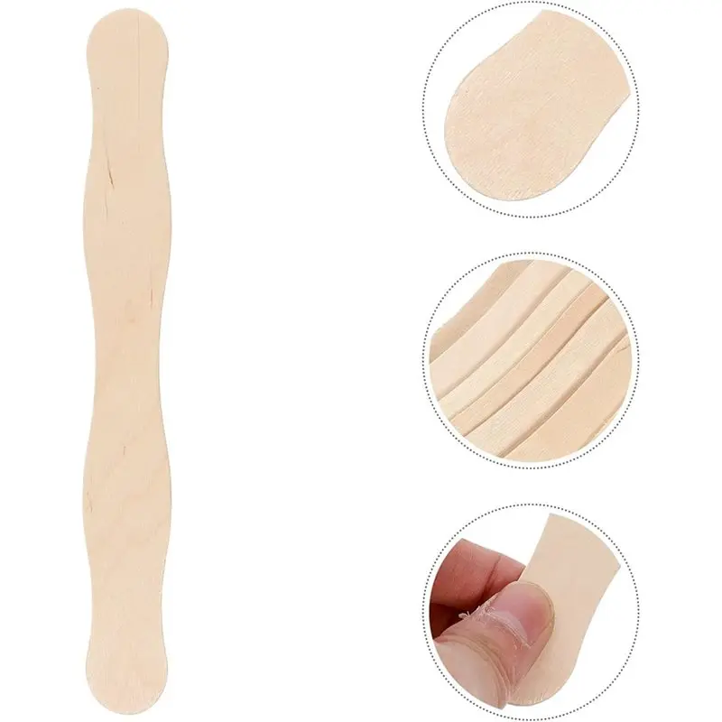 GYTB-For Dessert Accessory- Non-Deforming Sticks- 50PCS Natural Wood DIY Craft Sticks For Painting Mixing And Wedding Programs