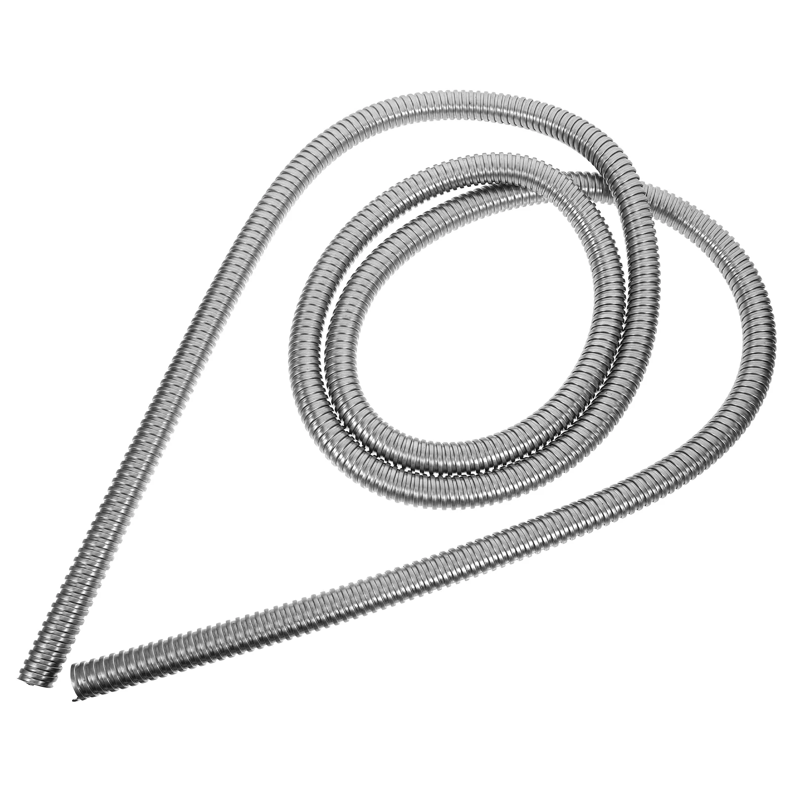304 Stainless Steel Protective Sleeve 3M Coiled Tube Wire Cable Protector Threaded Hose Cable ganizer Heavy Duty