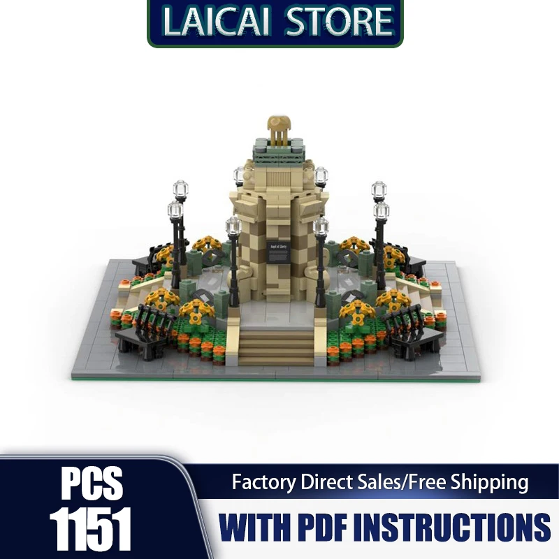 

Городская модель здания Moc, строительные кирпичи, Нью-Йорк, квадратная модель, технология, модульные блоки, подарки, рождественские игрушки, наборы DlY, сборка