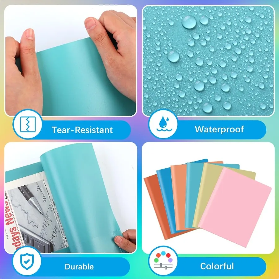 Confezione da 24 cartelle con tasche Cartelle Boho con 2 tasche Cartella portadocumenti resistente e durevole con slot per schede busin per schedario