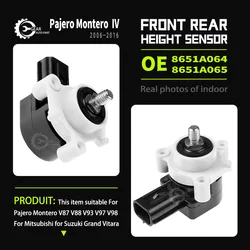 Sensor de nível de altura dianteiro e traseiro para Mitsubishi Pajero Montero 4, 2007-2016, 8651A064, 8651A065, 8651A047