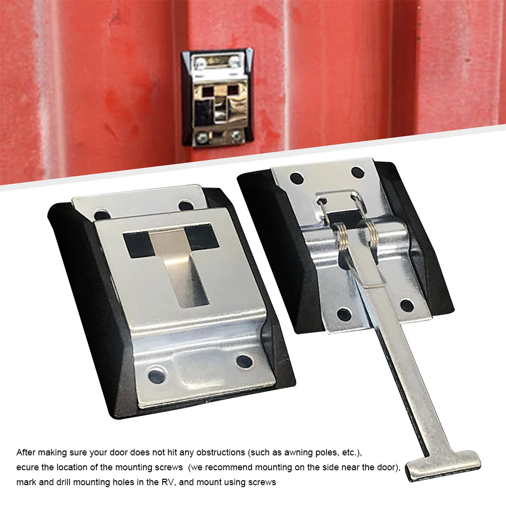 RV Door Holder T-Style Universal Doors Catch Small Latch Household