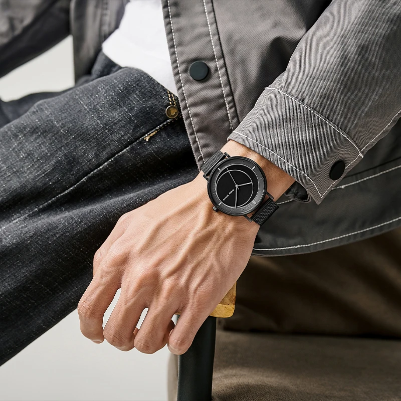 WM 腕時計 シンプル クォーツ時計 防水 クラシック カジュアル ビジネス メンズ腕時計 ウェリー マーク ウォッチ WM002M