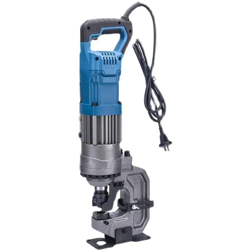 ماكينة ثقب الصلب بزاوية كهربائية قناة قوية الصلب اللكم المحمولة الهيدروليكية النحاس الألومنيوم الناخس 10 مللي متر سمك #4