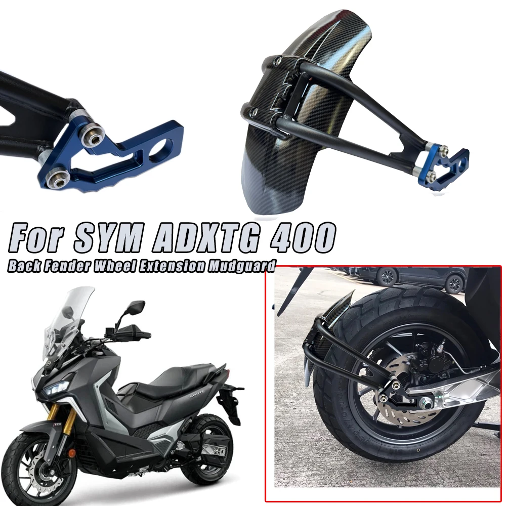 Moto Parafango Posteriore Ruota Estensione Parafango Splash Protector Guard Accessori Per SYM ADXTG 400 ADX TG 400 ADXTG400