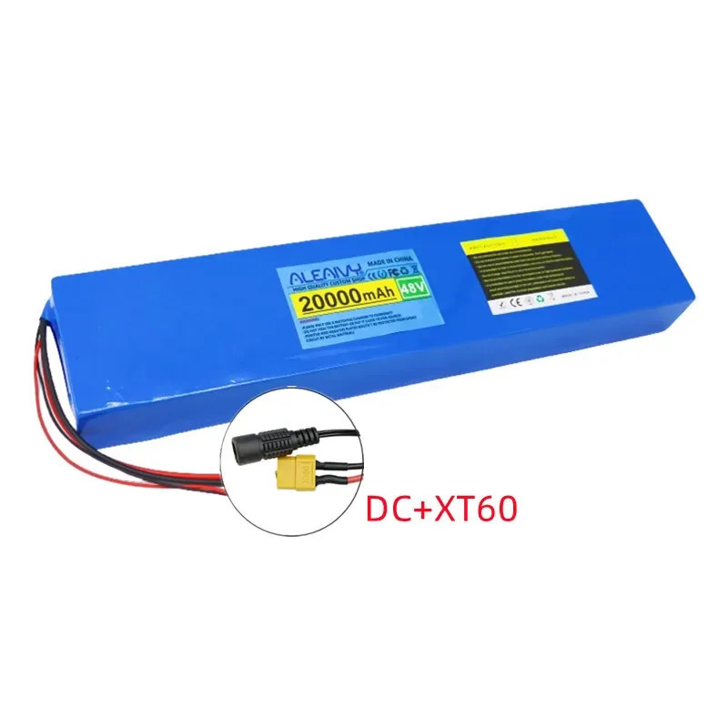 ALEVIY 48V 20Ah 13S3P oplaadbare lithium-ionbatterij geschikt voor 500W 700W elektrisch mobiliteitsgereedschap en 18650 lithiumbat