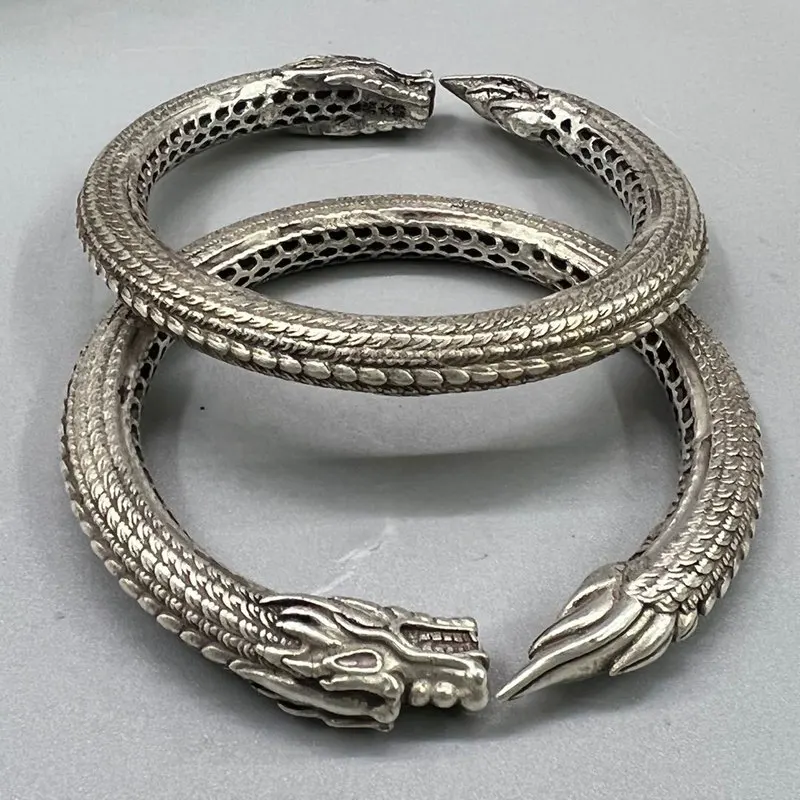 Leopard Open Bangle Ring Set, Stylish and Elegant, Unisex Jewelry, Vintage Item