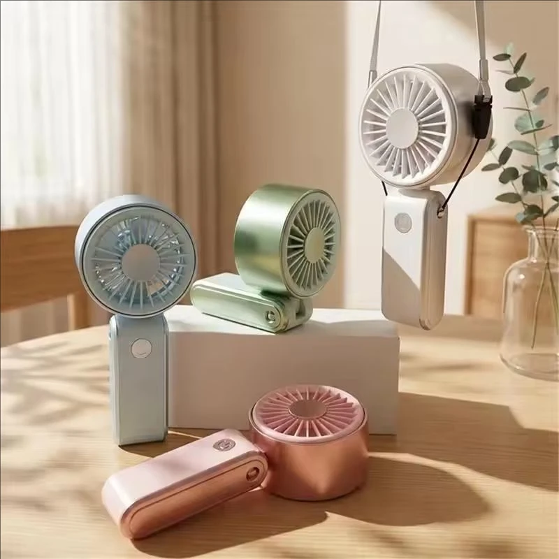 Mi Folding Cooling Desk Small Fan Rechargeable Portable Handheld Fan Convenient Outdoor Air Coolers Tool Easy to Carry