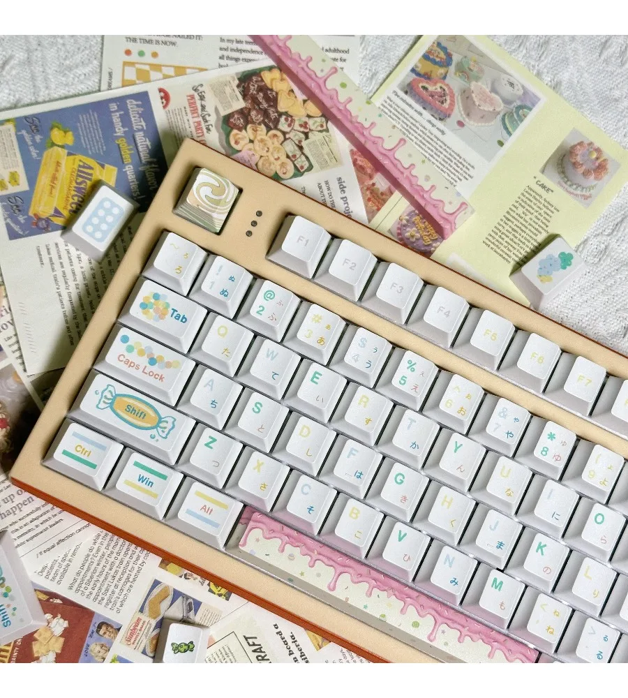 Keycap Original height PBT material Sublimation keycap Candy keycap Hope brother original adaptation mechanical keyboard