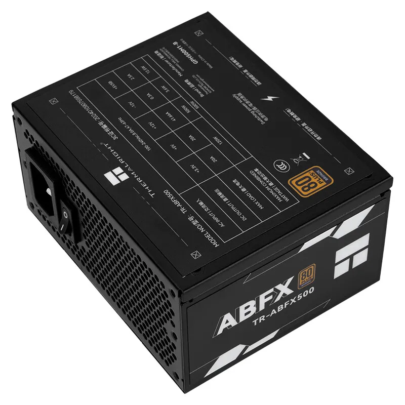 Thermalright TR-ABFX 500 Black SFX Bronze Straight Outlet Power Supply，Suitable for ATX/ITX/SFF chassis/100-240V full voltage