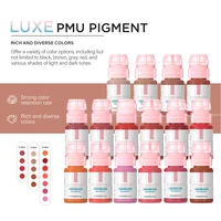 15ML Luxe PMU pigmento más vendido en Europa 9 colores tinta de tatuaje de labios para maquillaje semipermanente Nano labios Microblading pigmento