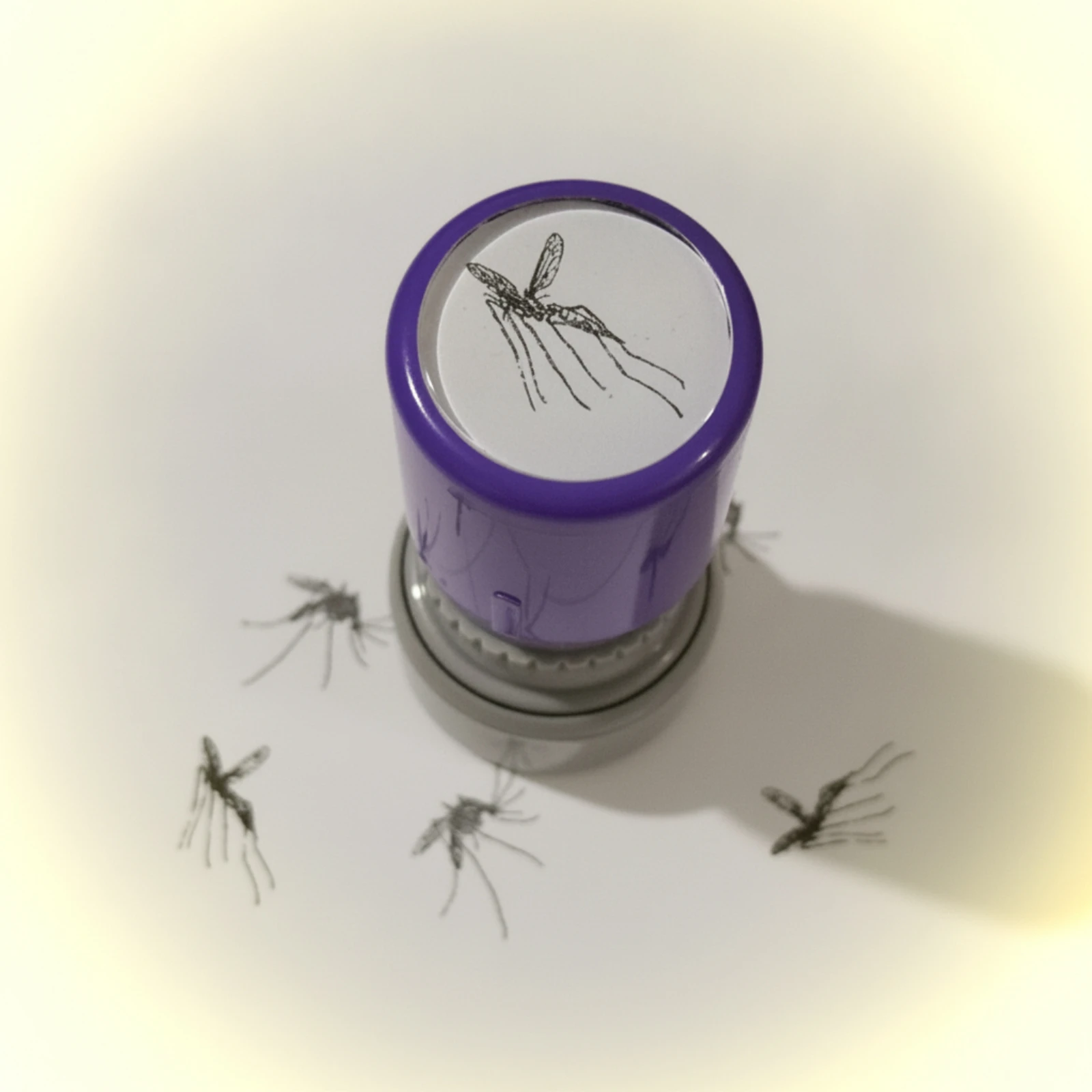 Bug Stamp Stamp Portable Cylindrical Stamp Prank Novelty for Pranksters, Pranks, Desk Play