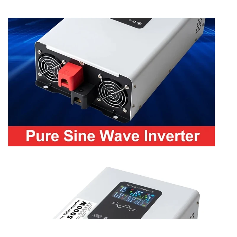 

Power Pure Sine Wave Inverter 12V 24V 48V 60V 72V 96V to 220V 50Hz Converter 12000W 10000W 8000W Solar Car Inverters Off Grid