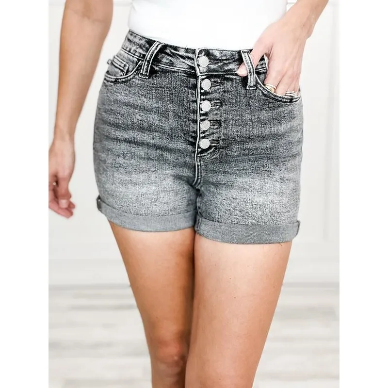 

Мужские орты с высокой талией и пуговицами на молнии V6283 New Cross-Border Sle с низкой талией, ультраэластичные джинсовые орты из искусственной кожи