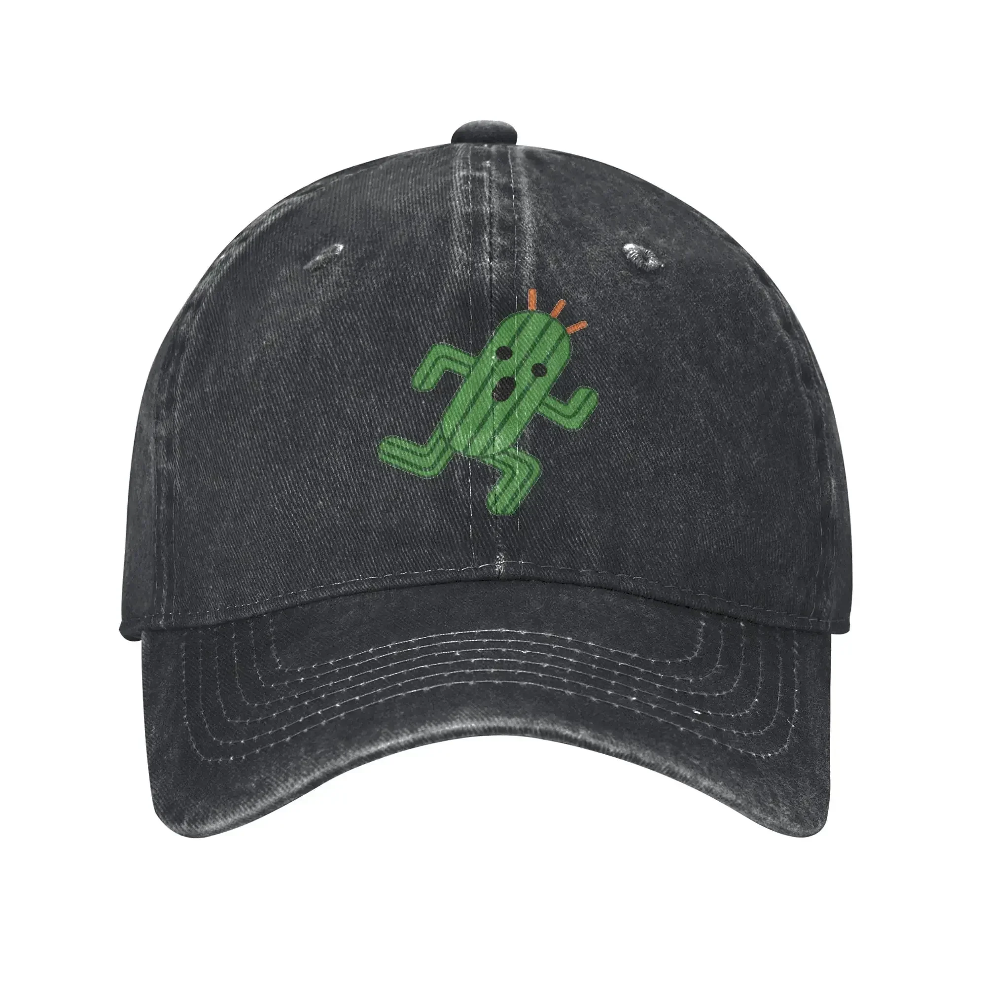 Cactuar Final Fantasy Baseball Caps Vintage Distressed Washed  Sun Cap Unisex Outdoor Summer  Adjustable Fit Hats Cap