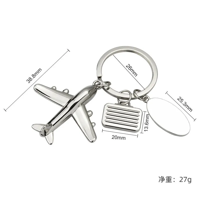 New Aircraft Metal Key Chain Airplane Keychains gift Car Key Ring Bag Classic key holder Pendant Party Gift jewelry