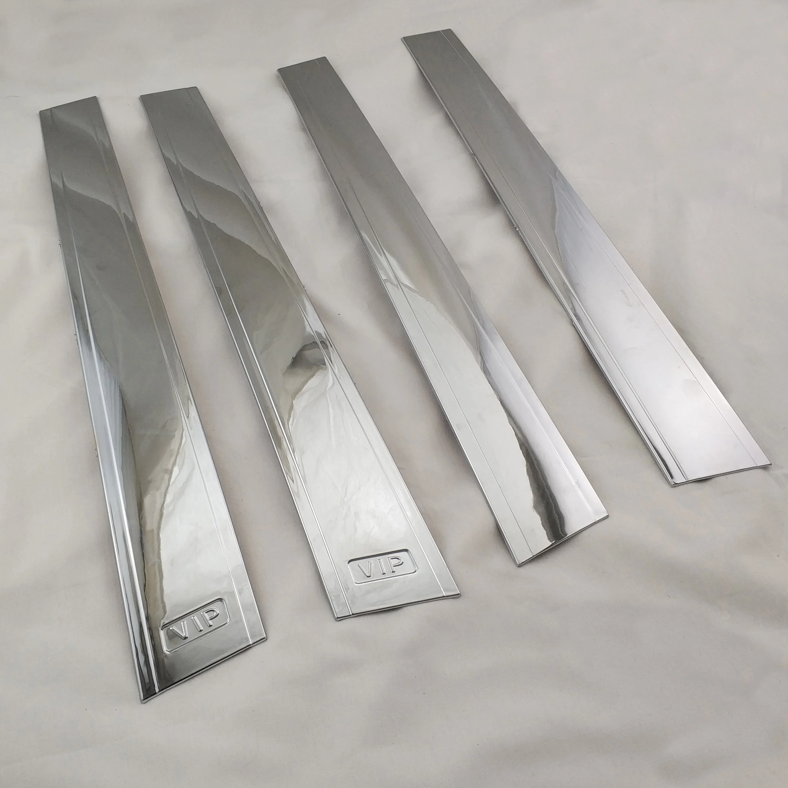 4pc New Car ABS Chrome Accessories Plated 2001 2002 2003 2004 2005 2007 For Toyota Corolla Door Pillar Cover Trim Paste Style