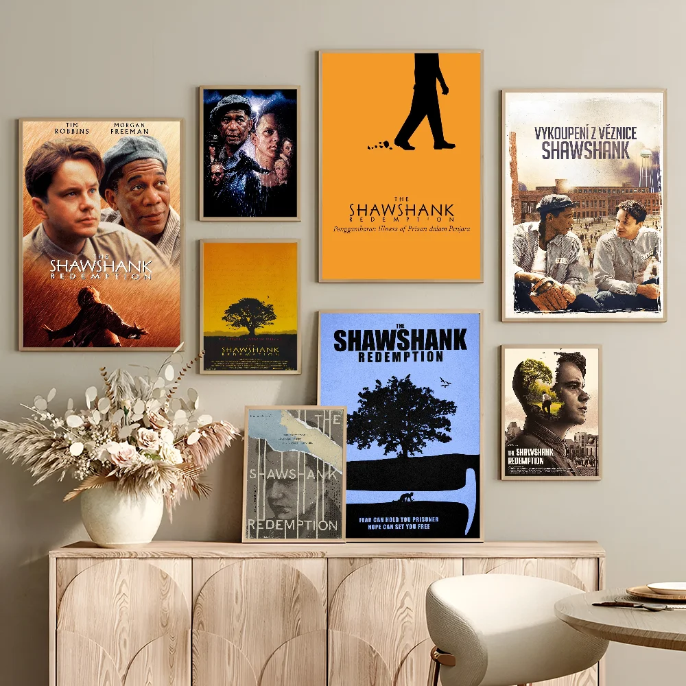 The Shawshank Redemption Self-adhesive Art Poster Whitepaper Prints Posters Artwork Aesthetic Art Wall Painting