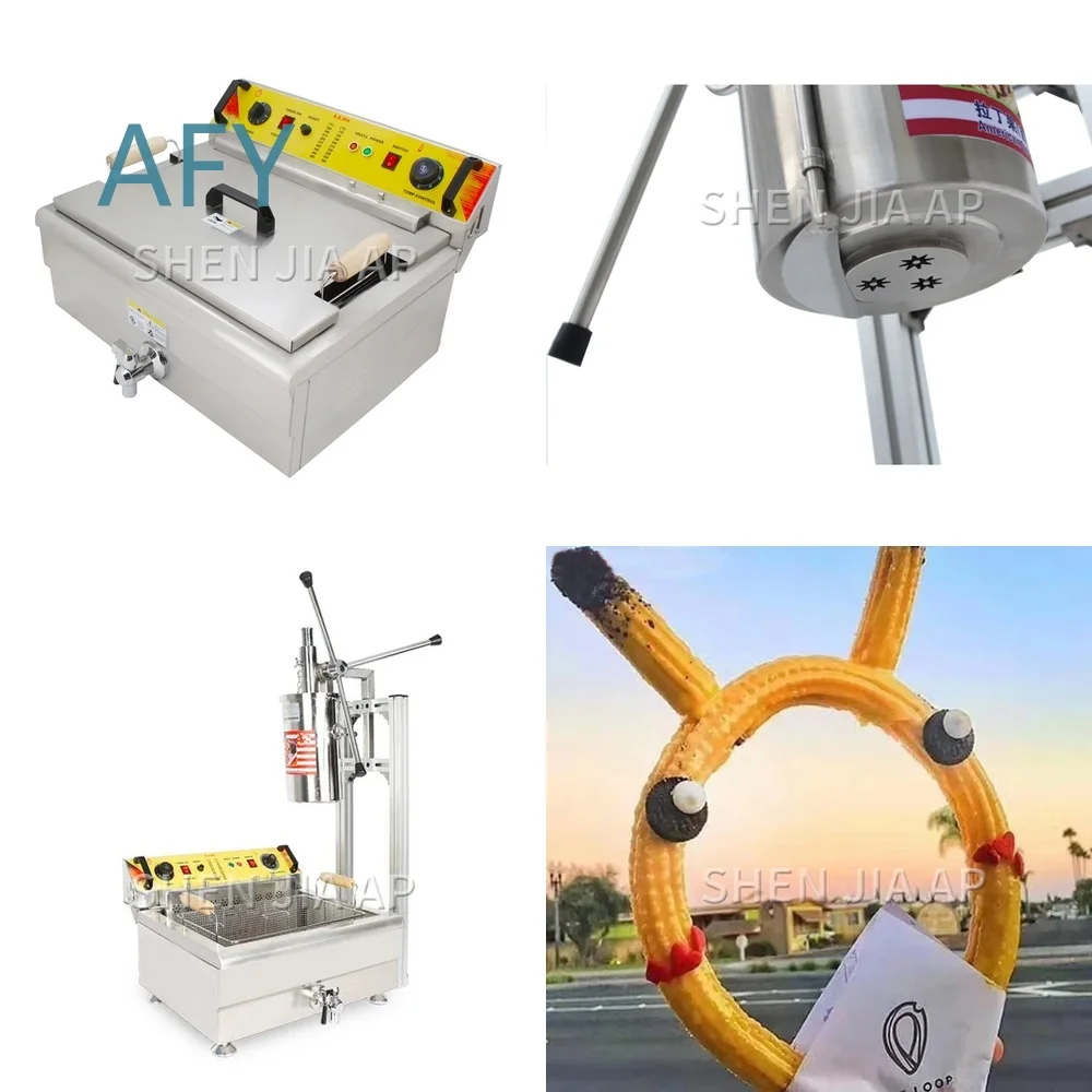 Commercial Churros Maker for NP-281 5L Dessert Fryer for Latin Treats Frying Baking Machine 220V 50Hz Food Processing