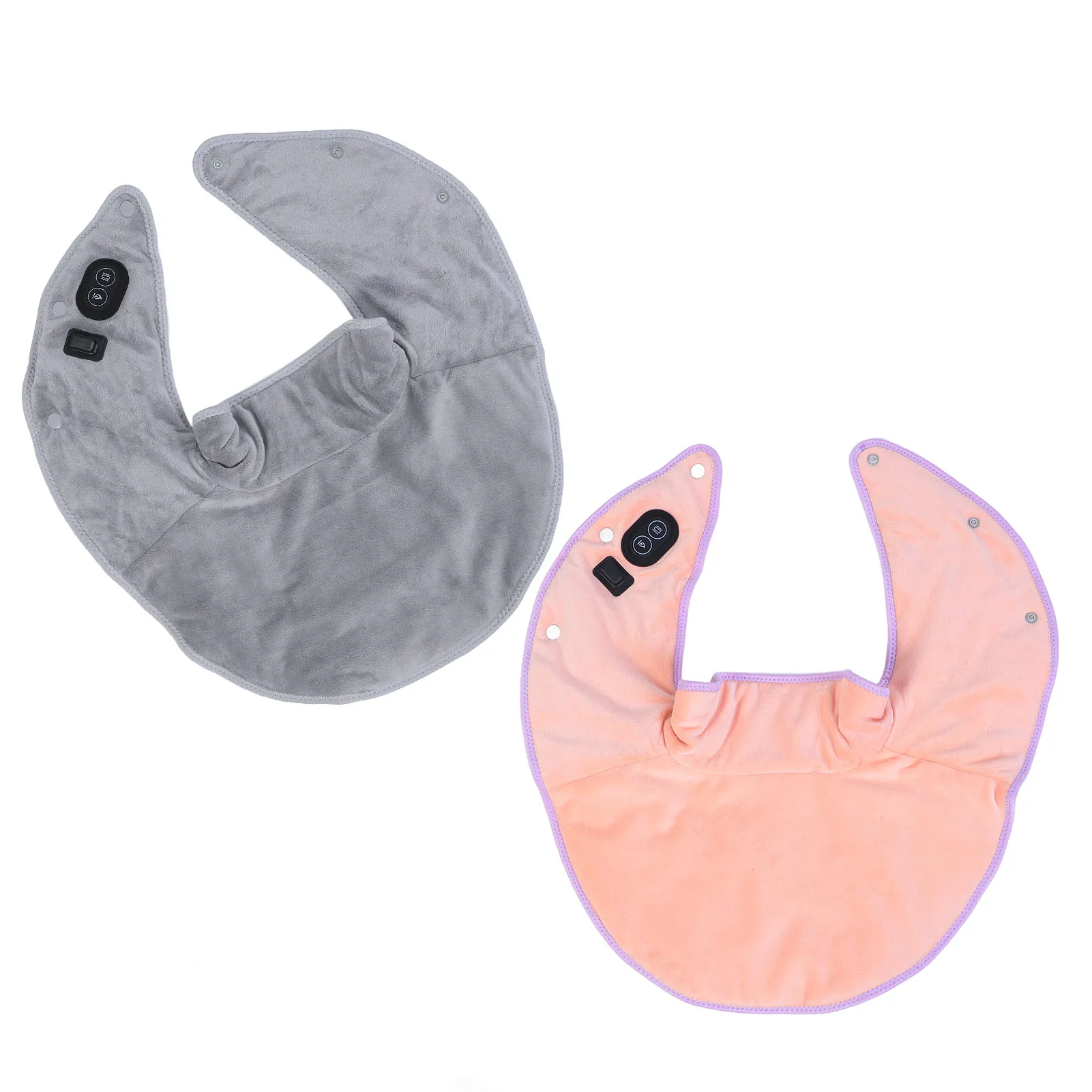 لف رقبة كهربائي ساخن ، نظام تسخين 3 مناطق ، ضبط 3 مستويات ، وسادة تدفئة كتف ، جلد ناعم لاسترخاء العضلات