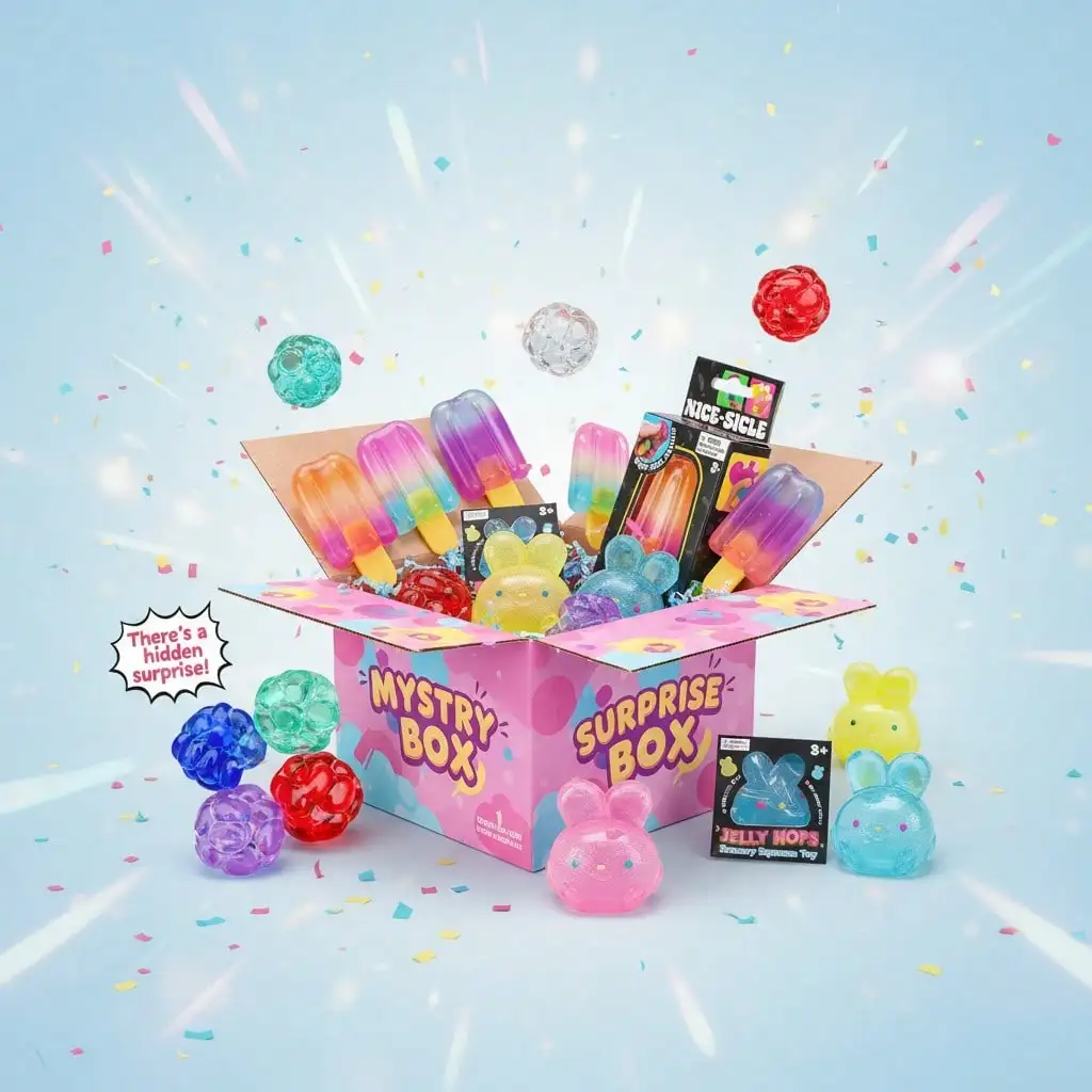

Mystery Squish Blind Box - Random Sensory Squeeze Toy, Stress & Anxiety Relief Fidget Toy, Cute Surprise Squishy For Kids Teens Adults, Party Favor