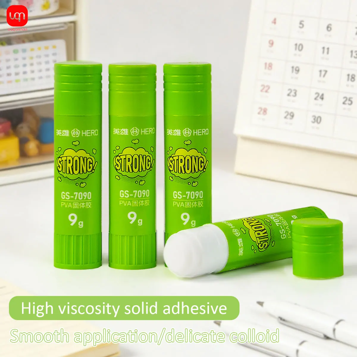 Barras de Pegamento Sólido Fuertes WQN-3/6/12PCS, No Tóxicas, de Secado Rápido, Aptas para Manualidades, Escuela, Negocios, Suministros de Oficina, 9-36g