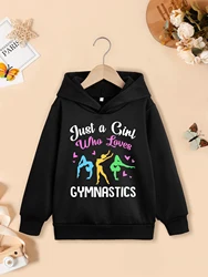 Gymnastics Girl Hoodie Kids Boys Clothing Child Top Casual Cartoon Printing Warm Coat Girls' Long Sleeve Sweatshirt