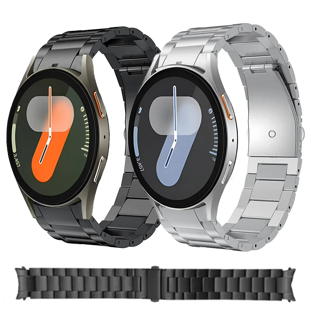 

No Gap Titanium Metal Strap for Samsung Galaxy Watch 7/6/5/4 40mm 44mm Light Bracelet Watch 6 4 Classic 47mm 46mm 43mm 42mm Band