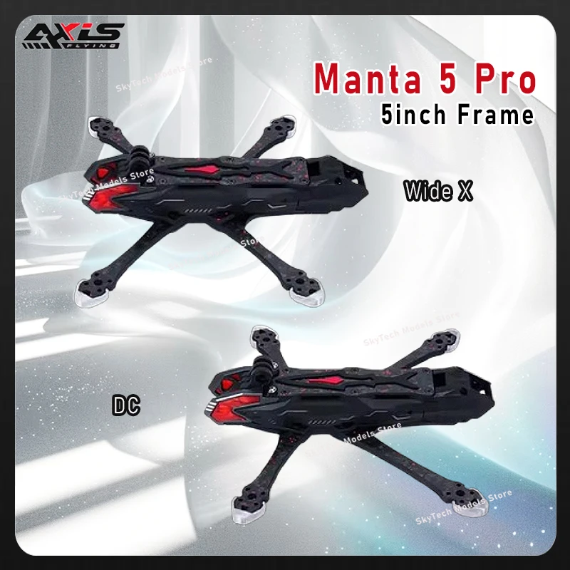 

Рама для FPV-дрона Axisflying Manta 5 Pro DC/Squashed X 5 дюймов 6S, колесная база 226,5 мм, для RC FPV фристайла