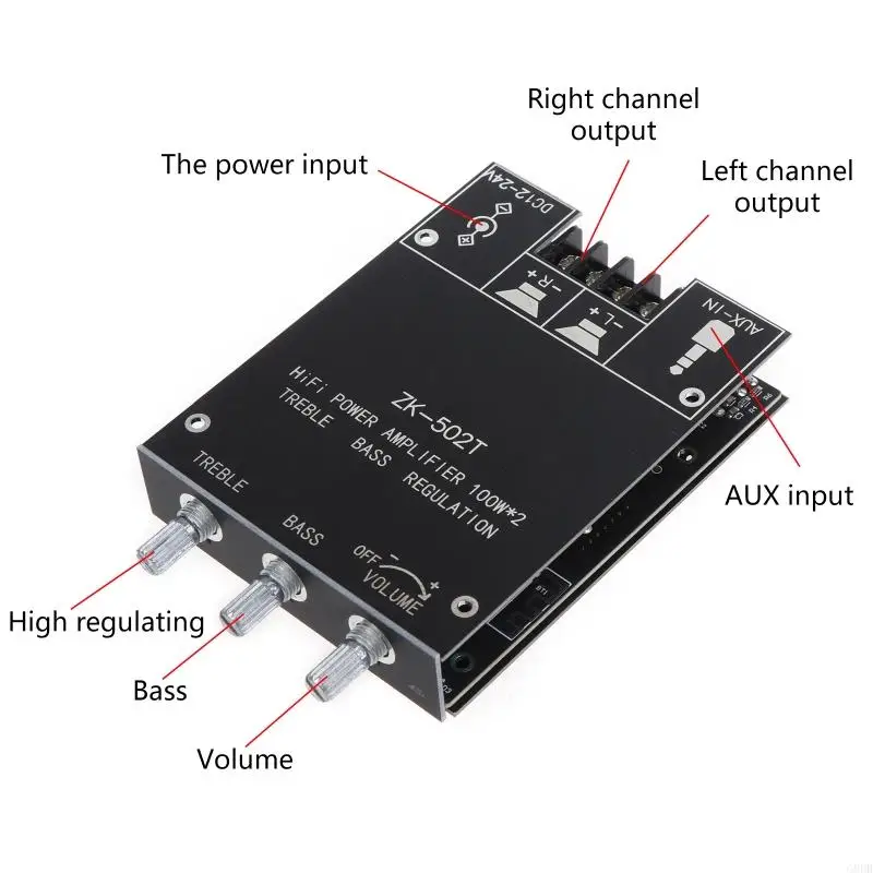G8DB Perfect HIFI Sound Bluetooth-compatible 5.0 Amplifiers Receivers Boards Support 3.5mm & Bluetooth-Compatible Input