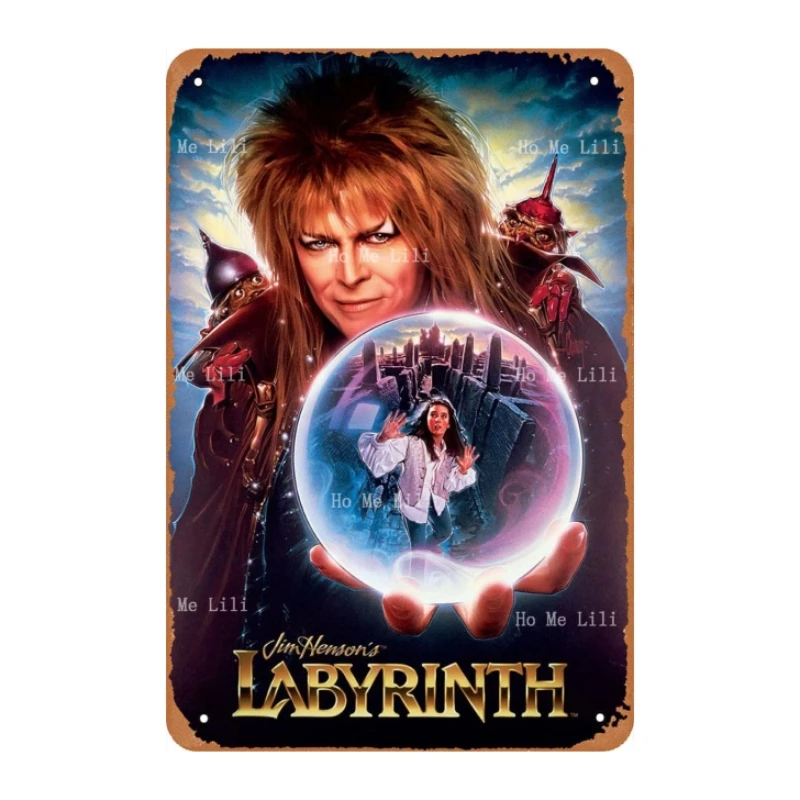 Metal Sign Movie Labyrinth Poster For Cafe Bar Pub Office Garage Home Wall Decoration Metal Sign