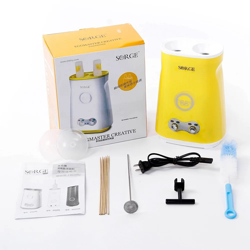 Kbxstart 220V Electric Omelette Dual Egg Roll Maker Automatic Double Switch Boiled Eggs Sausage Machine Cooker For Breakfast