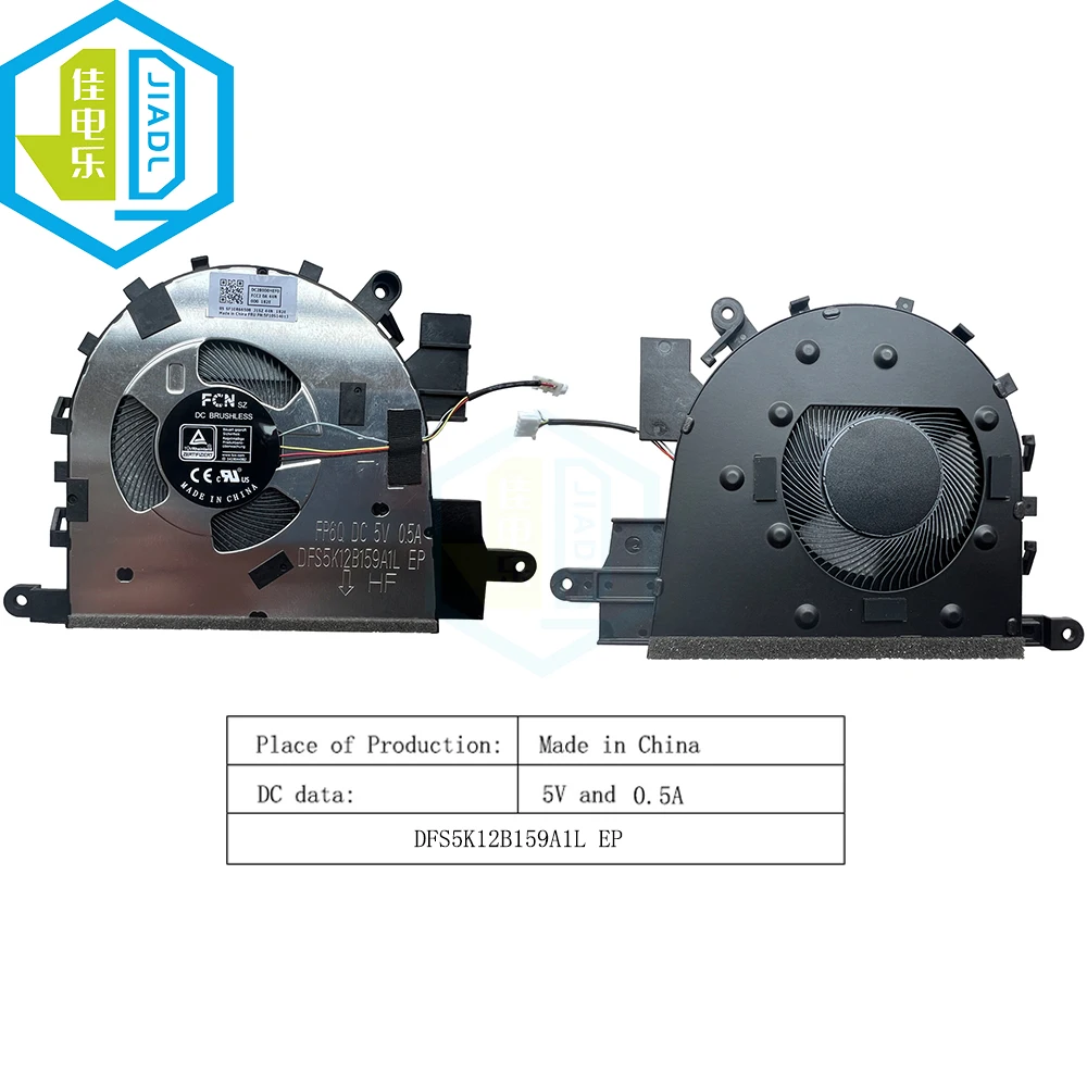 

Новый вентилятор охлаждения процессора ноутбука для LENOVO ldeapad 1 15IAU7 1 15IRU7 5F10S14013 5F10S14012 DFS5K12B159A1L