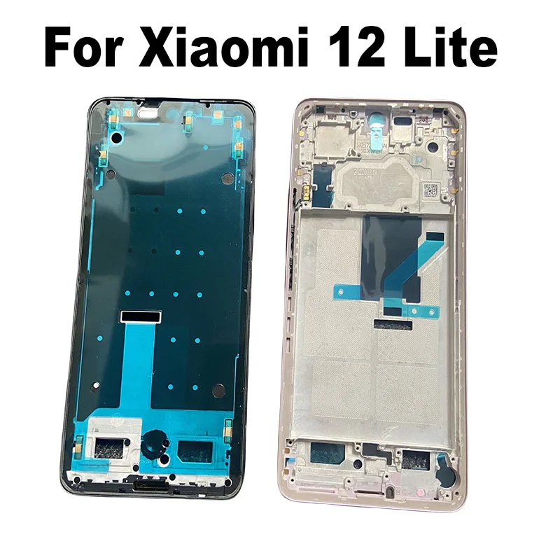 For Xiaomi 12 Lite Middle Frame Front Bezel Lcd Holder Rear Plate Chassis Replacement