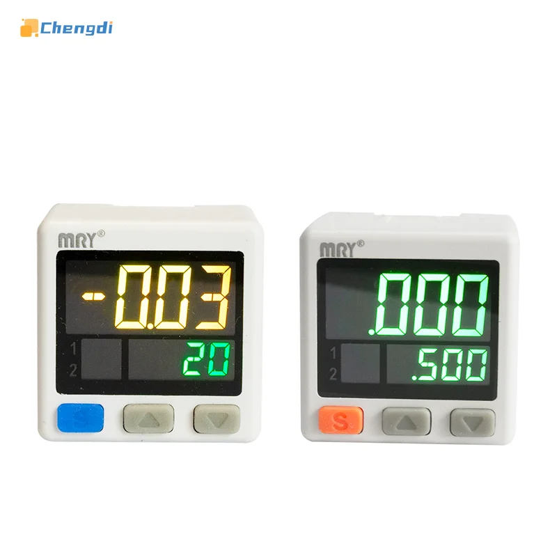 Ms31 display digital interruptor de pressão npn pnp tensão 1-5v corrente 4-20ma medidor de pressão eletrônica pressão de vácuo saída analógica