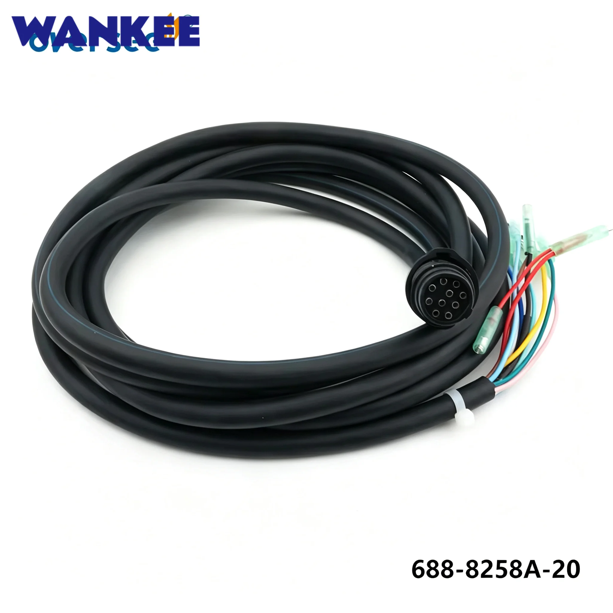 703 Remote Control Main Harness 688-8258A-20 10Pin 5M for Yamaha 40-200HP Outboard Engine