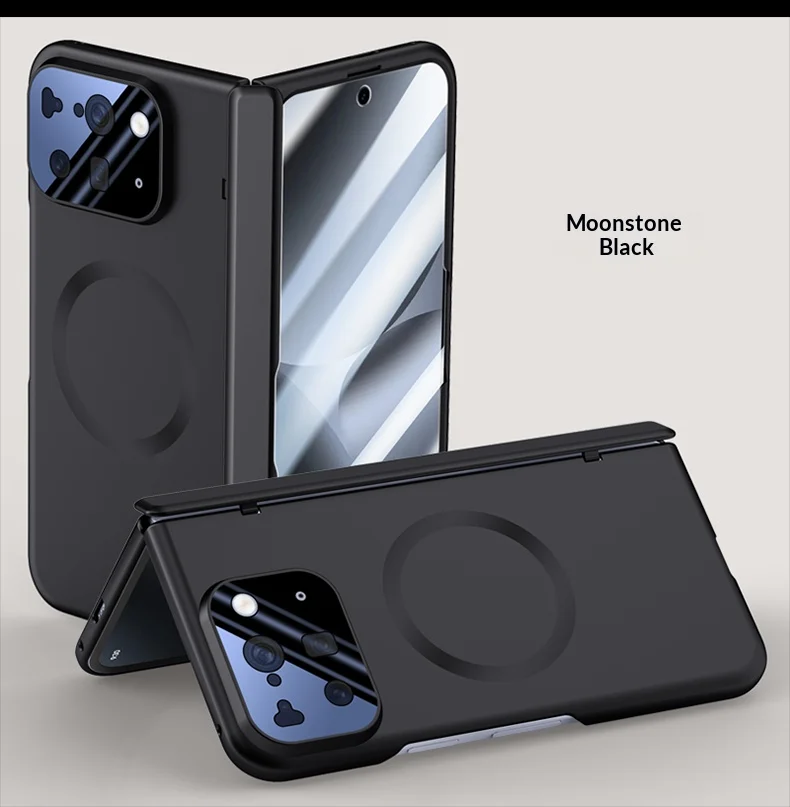 

Чехол для Google Pixel 10 Pro Fold из поликарбоната с металлическим креплением для объектива, магнитной зарядкой, защитой экрана и защитой от падений