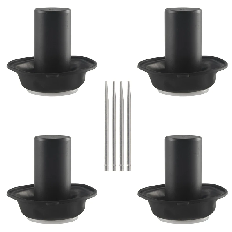 4PCS For Vmax 1200 VMX1200 1985-2007 V-MAX 1200 Motorcycle Carburetor Repair Kit Plunger Vacuum Membrane