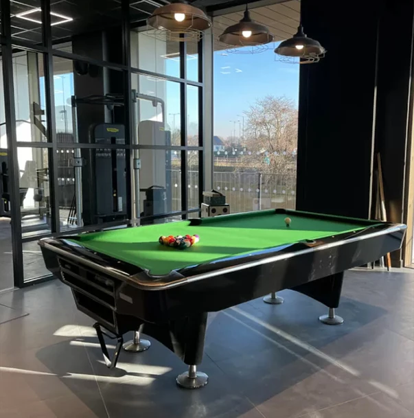 2025 Customized 9ft American Style 9 Ball Billiard Table With 25mm Jiujiang Natural Slate and Whole Set Accessories