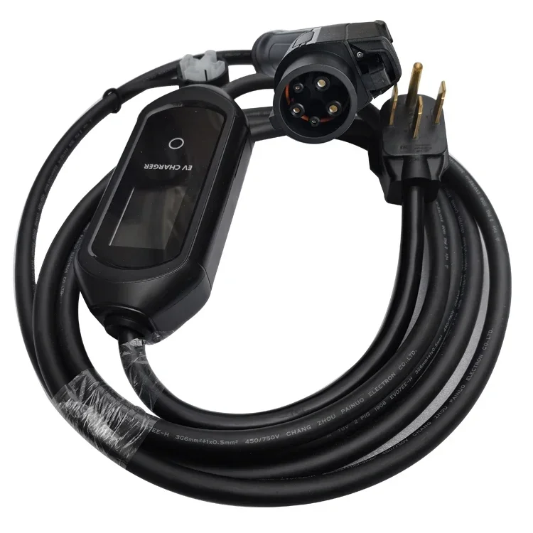 Car Parts Portable EV Charger EV Fast Charging 10- 32A Electric Car Charger With Control Box
