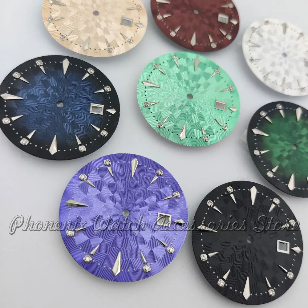 nh35 dial 35mm watch dial with multiple colors and high-quality dial suitable for NH35 automatic movement watch accessories
