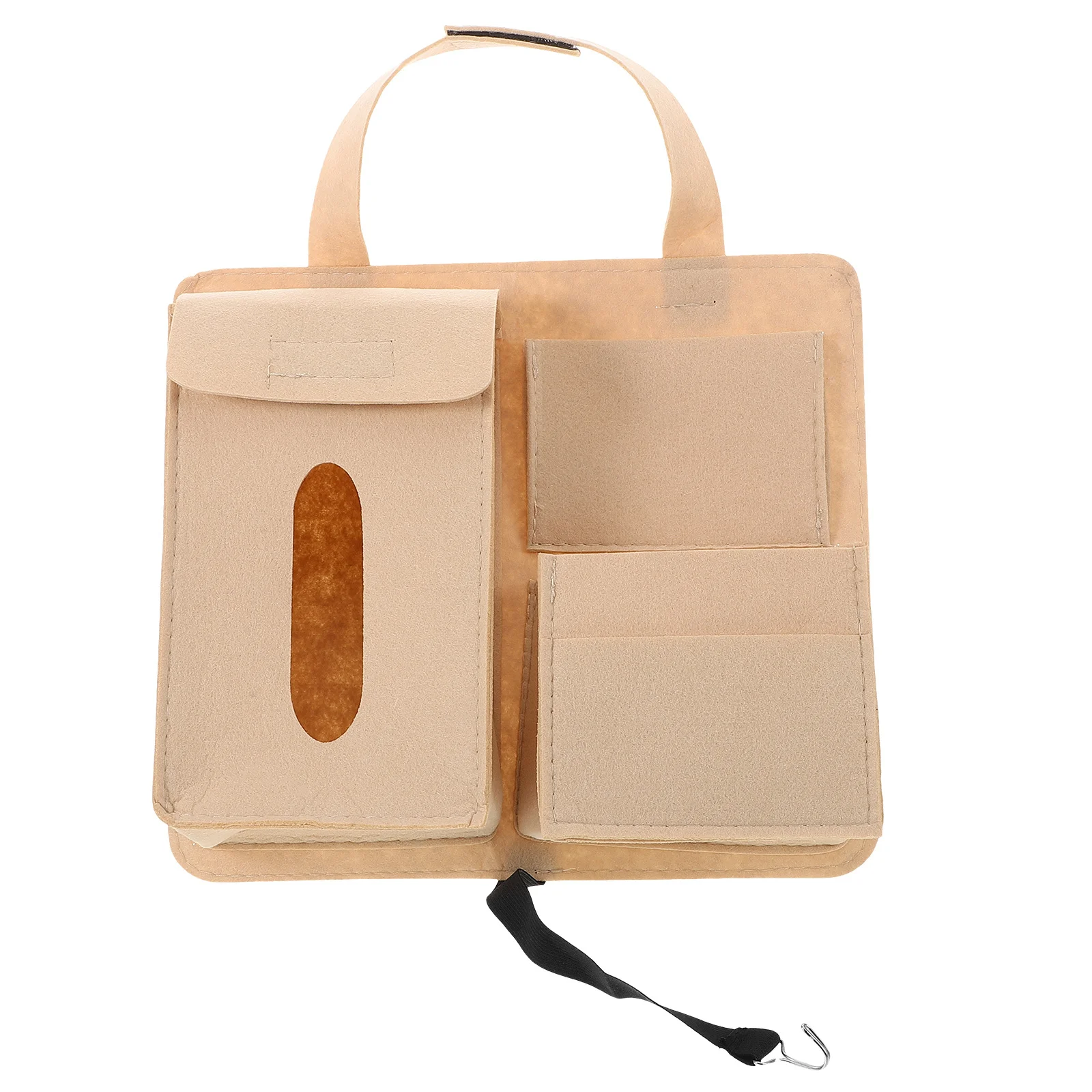 

Автомобильная сумка-органайзер, фетровый прочный ящик для хранения на спинку автомобильного сиденья, большой вместительный держатель для кошелька, органайзер на заднее сиденье грузовика