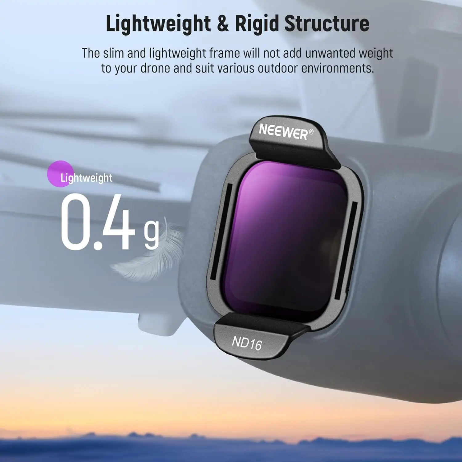 NEEWER ND-Filter-Set für DJI Flip/Lito X1 Drohne, aufsteckbares HD-Filter-Kit mit neutraler Dichte und zirkularer Polarisierung für Objektivfilter – Detail 5