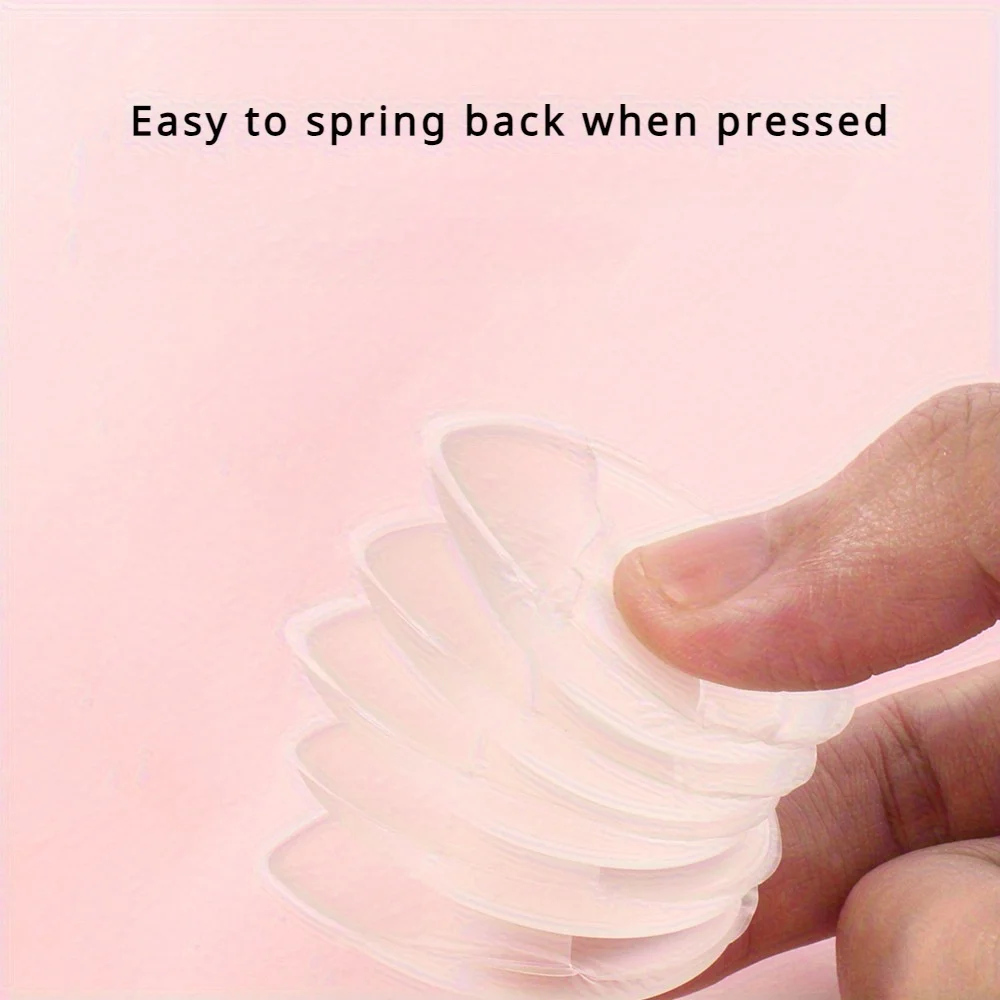 5 stuks mini siliconen vingertop poederdons, geurvrije cosmetische borstel, voor foundation, concealer en poeder